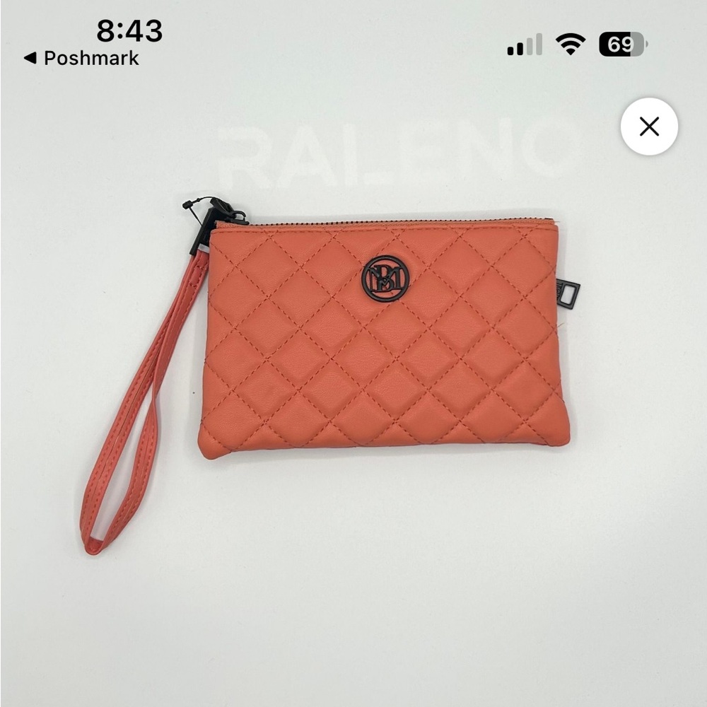 Badgley Mischka small quilted clutch